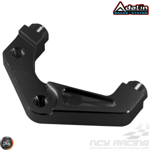 Adelin Brake Caliper Adaptor 4-Pistons Black (BWS, Zuma 125)