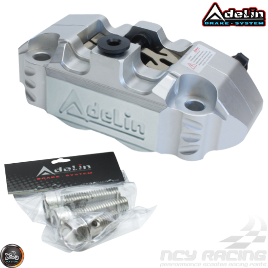 Adelin Brake Caliper 4-Piston CNC-Machined Alumin (Honda Ruckus)