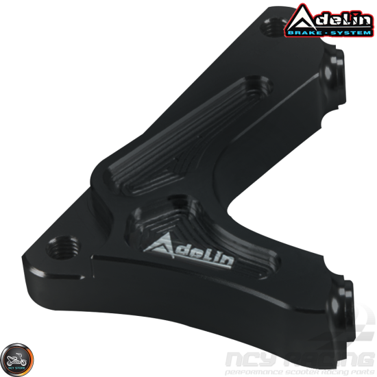 Adelin Brake Caliper Adapter 4-Piston 220mm Black (DIO, Ruckus)