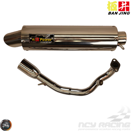 Ban Jing Exhaust Stainless Steel Performance (GY6)