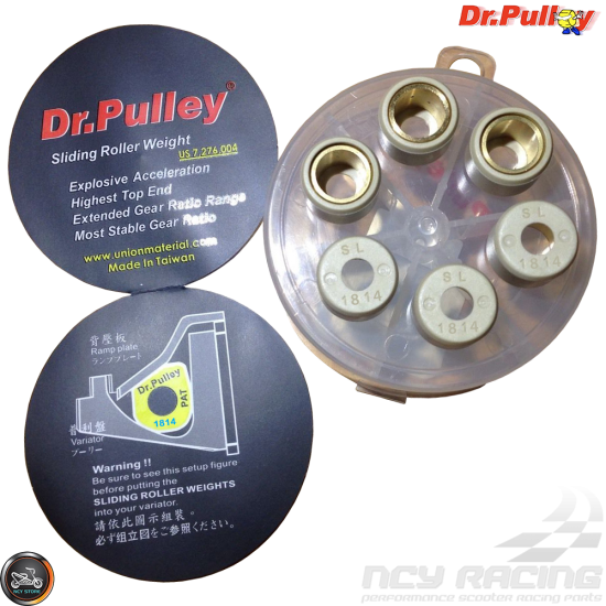 Dr. Pulley Variator Roller Weight Set 18x14 (GY6)