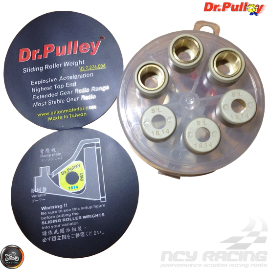 Dr. Pulley Variator Roller Weight Set 18x14 (GY6)