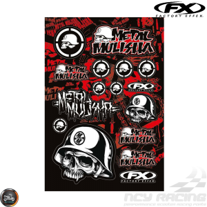 Factory Effex Metal Mulisha Sticker Set (A3/B Size Sheet)
