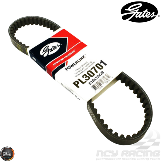 Gates CVT Belt 818-19-28 PL30701 Premium (Aprilia, Lance)