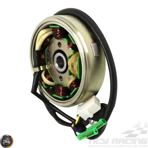 G- Stator 8 Coil AC w/Flywheel 4-Wire 2-Pin (139QMB)