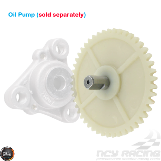 Oil Pump Sprocket with 47 Teeth for 50cc 4-stroke QMB139 engines. 