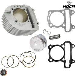 Hoca Cylinder 63mm 180cc Ceramic Nikasil Bore Kit w/Cast Piston Fit 54mm (GY6)