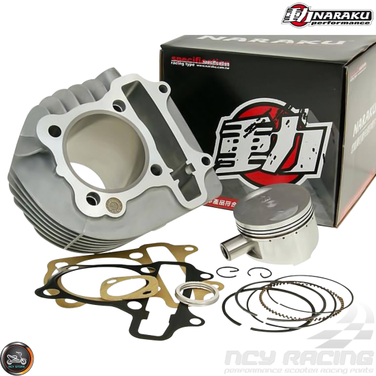 Naraku Cylinder 63mm 180cc Big Bore Kit w/Cast Piston Fit 54mm (GY6)