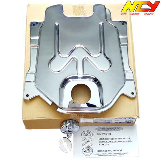 NCY Gas Tank Cover Chrome (Honda Ruckus)