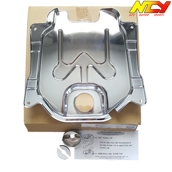 NCY Gas Tank Cover Chrome (Honda Ruckus)