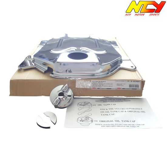 NCY Gas Tank Cover Chrome (Honda Ruckus)