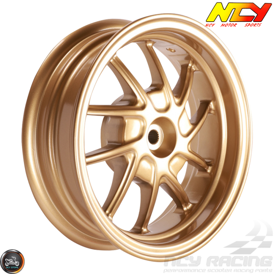 NCY Rim Set 10in Gold 10-Spokes (Honda Ruckus)