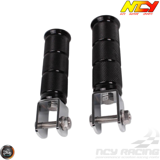 NCY Foot Peg Black Set (Ruckus, Zoomer)