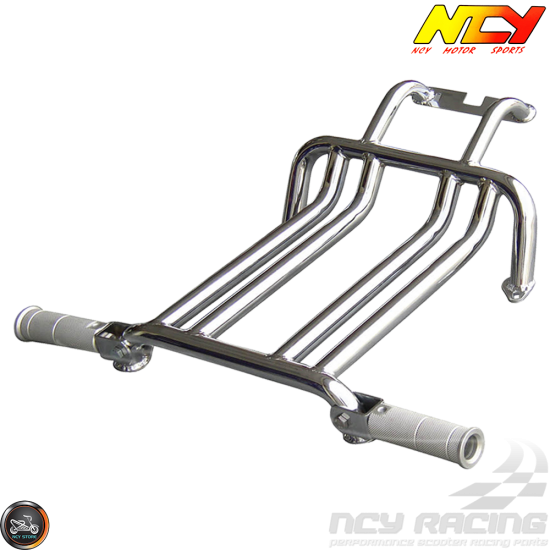 NCY Foot Rest Brace Kit Chrome (Ruckus, Zoomer)