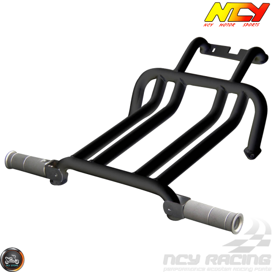 NCY Foot Rest Brace Kit Black (Ruckus, Zoomer)