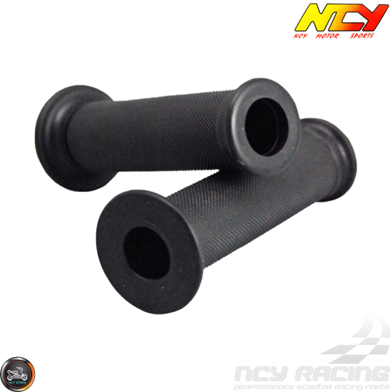NCY Throttle Grip 7/8in Open-End Black Set (GY6, Ruckus, Universal)
