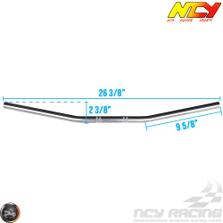 NCY Handlebar 7/8in Flat-track Chrome (Universal)
