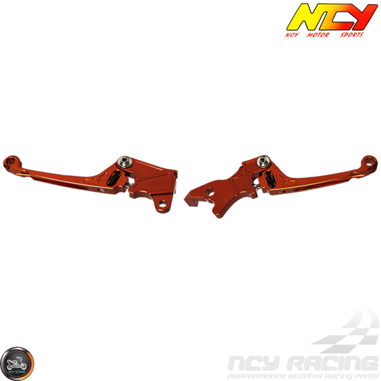NCY Brake Lever Adjustable Orange Set Disc Type (Honda PCX)