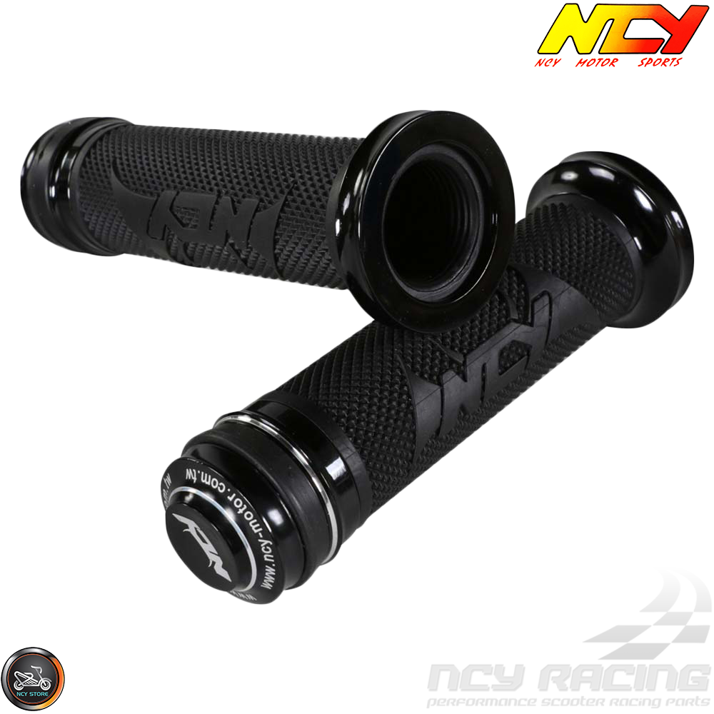 NCY Throttle Grip 7/8in Aluminum Button Set (GY6, Ruckus, Universal)