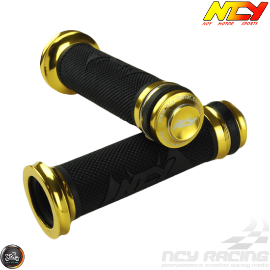 NCY Throttle Grip 7/8in Aluminum Button Set (GY6, Ruckus, Universal)