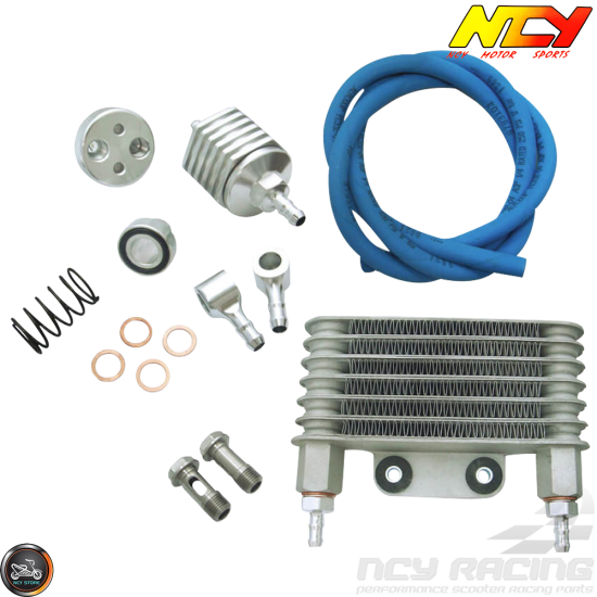 NCY Oil Cooler 17mm Kit (QMB, GY6, Universal)