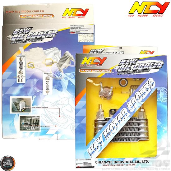 NCY Oil Cooler 17mm Kit (QMB, GY6, Universal)