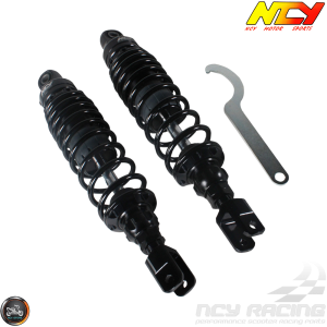 NCY Shock 336mm Adjustable Nitrogen Black Set (QMB, GY6, Universal)