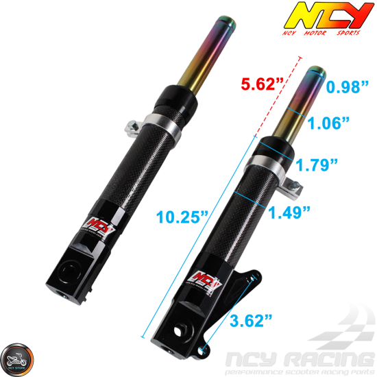 NCY Front Fork Carbon Fiber Set Disc type (DIO, Ruckus)