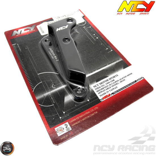 NCY Brake Caliper Adapter 200mm B4 Black (DIO, Ruckus)