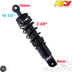 NCY Shock 265mm Adjustable Performance Black (Honda Ruckus)