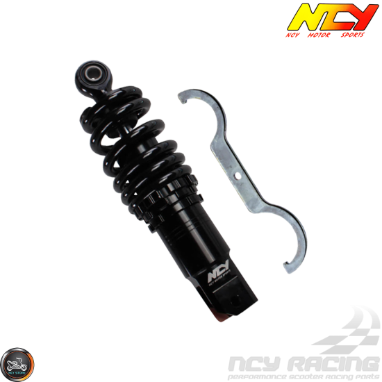 NCY Shock 219mm Adjustable Low-Down Black (GY6, Ruckus, Universal)