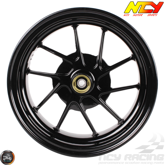 NCY Rim Front 10in Black 10-Spokes (Honda Ruckus)