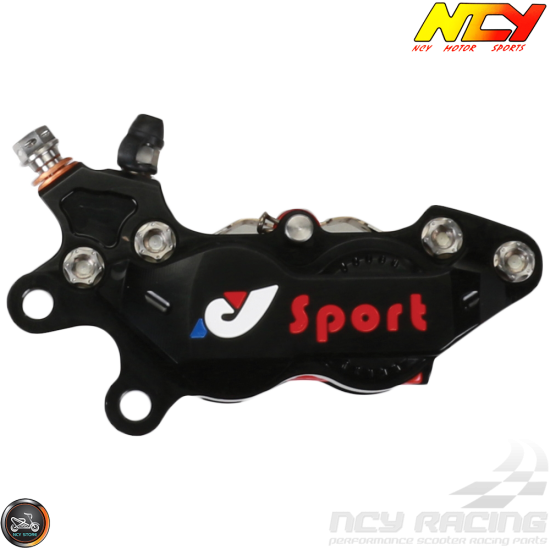 NCY Brake Caliper 4-Piston Black (Honda Ruckus)