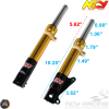 NCY Front Fork Gold Set Disc Type (DIO, Ruckus)
