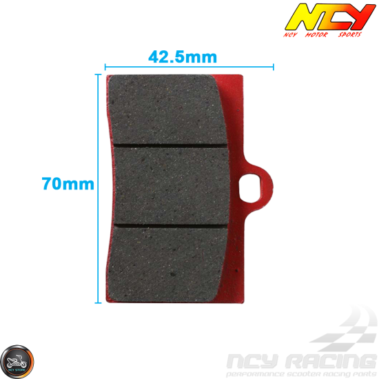 NCY Brake Pad 4-Piston Set (Honda Ruckus)