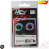 NCY Nut M12 Smooth Electroplated Titanium Set (QMB, GY6, Universal)