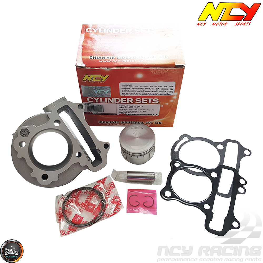 NCY 81cc *50mm BORE* PERFORMANCE CYLINDER AND HEAD KIT NON-EGR 