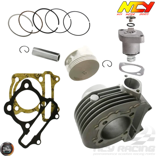 NCY Cylinder 58.5mm 161cc Big Bore Kit w/Cast Piston Fit 54mm (Buddy 125)