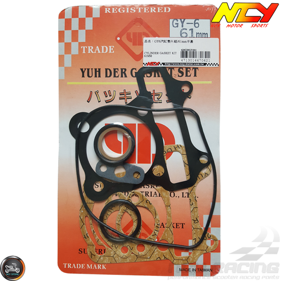 NCY Cylinder Gasket 61mm Set (GY6)