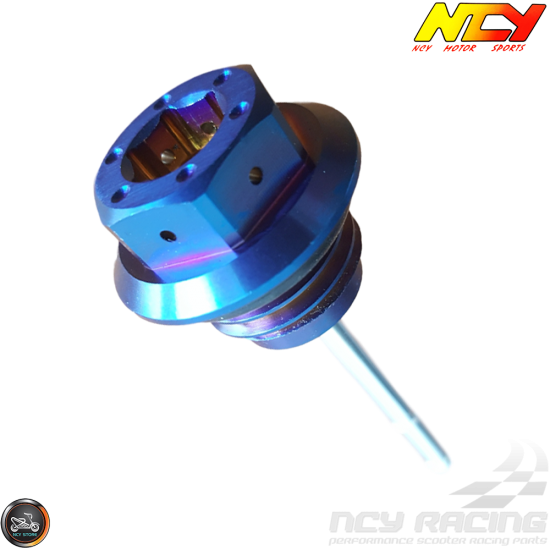 NCY Oil Dipstick Electroplated Titanium (QMB, GY6, Universal)