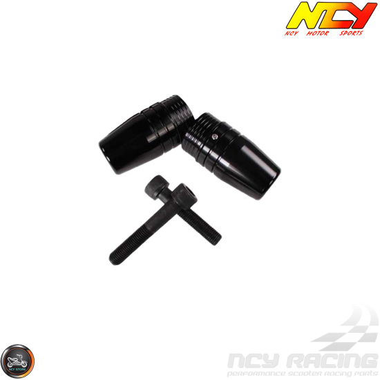 NCY Frame Slider Guard Black Set (Ruckus, Zoomer)