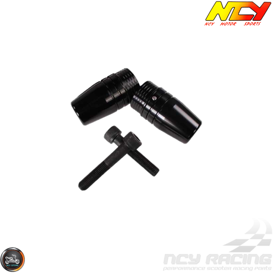 NCY Frame Slider Guard Black Set (Ruckus, Zoomer)