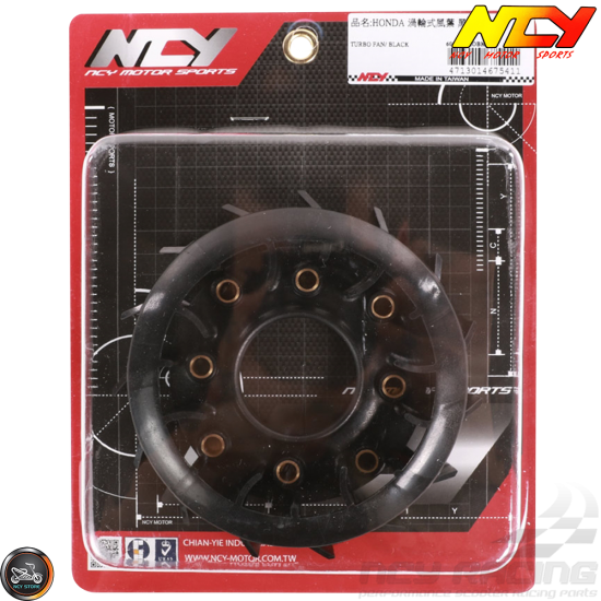 NCY Stator Fan Turbo Black (QMB, GY6, Universal)