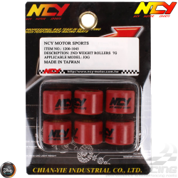 NCY Variator Roller Weight Set 15x12 (Aprilia, JOG, Zuma 50)