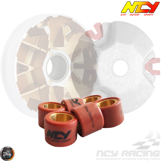 NCY Variator Roller Weight Set 20x15 (GY6B, PCX)