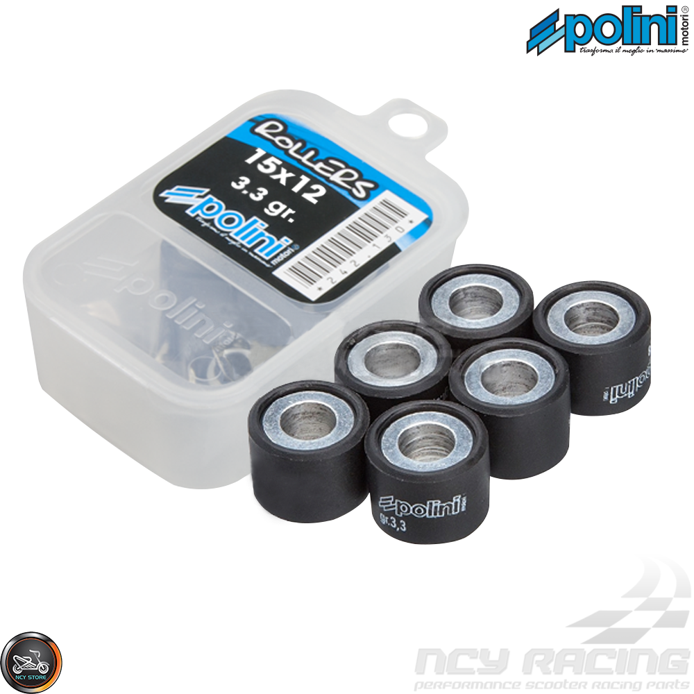 Polini Variator Roller Weight Set 15x12 (Aprilia, JOG, Zuma 50)