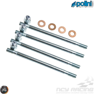 Polini Cylinder Stud 123mm w/Nut 2V Extended Set (40QMB, Minarelli JOG)