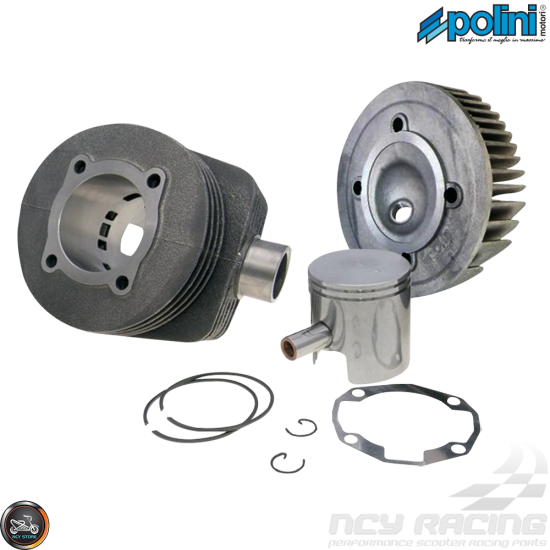 Polini Cylinder 63mm 177cc Big Bore Kit w/Alumin Piston (Genuine Stella, Vespa 2T)