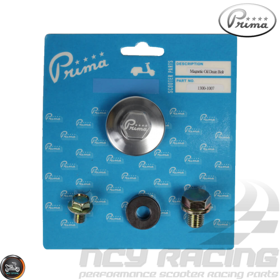 Prima Oil Drain Magnetic 17mm Kit (QMB, GY6, Universal)