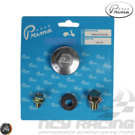 Prima Oil Drain Magnetic 17mm Kit (QMB, GY6, Universal)